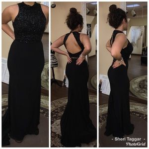 Black Prom dress by Sherri Hill